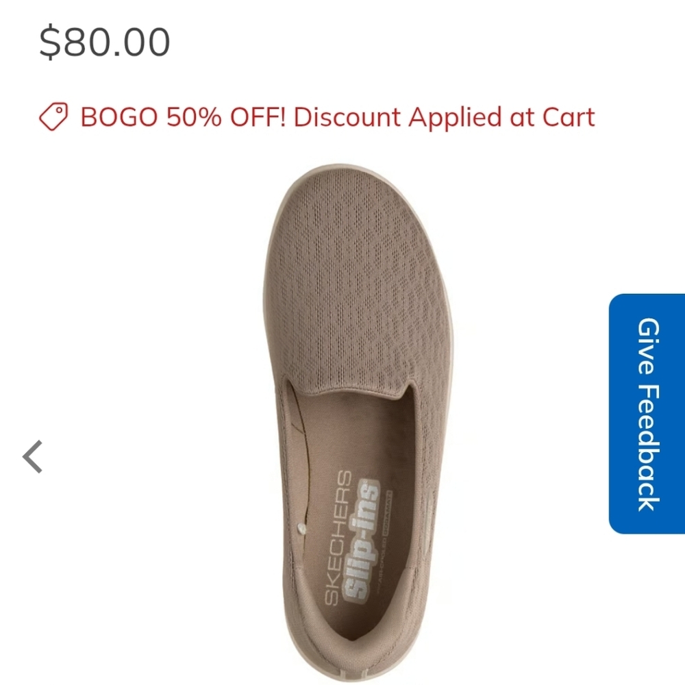 Skechers Slip-Ins Blue Casual Shoe